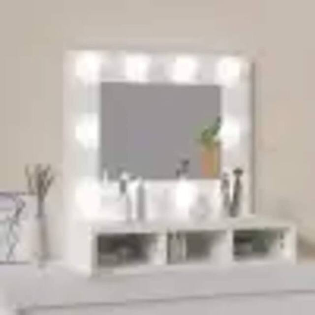 Berkfield Home Mirror Cabinet with LED White 60x31.5x62 cm - image 1