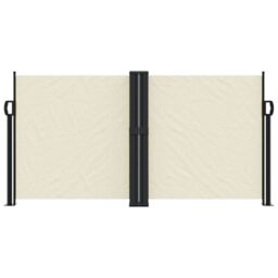 Berkfield Home Retractable Side Awning Cream 120x1200 cm - thumbnail 3