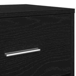 Berkfield Home Durable Bedside Cabinets 2 pcs with Drawer Black 40x34x50 cm - Size: 40 x 34 x 50 cm - thumbnail 9
