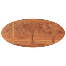Berkfield Home Table Top 100x40x3.8 cm Oval Solid Wood Acacia in Brown - thumbnail 5