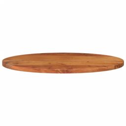 Berkfield Home Table Top 100x40x3.8 cm Oval Solid Wood Acacia in Brown - thumbnail 3