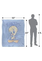 Warner Brothers Looney Tunes Officially Licensed Silky Touch Super Soft Throw Blanket 152 x 127 cm in White - thumbnail 5