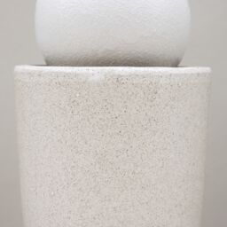Primrose Lodore Sphere Garden Water Feature with LED Lights 78cm in White - thumbnail 5