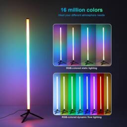 Havendro RGB LED Floor Lamp Corner Standing Mood Light Remote in White - thumbnail 3
