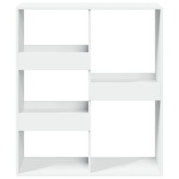 Berkfield Home Book Cabinet/Room Divider White 100x33x115 cm - Size: 100 x 33 x 115 cm - thumbnail 4