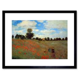 "Artery8 Claude Monet Les Coqueliquots Old Master 12x16"" Framed Wall Art Print - Size: W12"" x H16""" - thumbnail 1