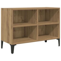 Berkfield Home TV Stand Artisan Oak Artisan Oak Engineered wood Medium TV Stand in Brown - thumbnail 2