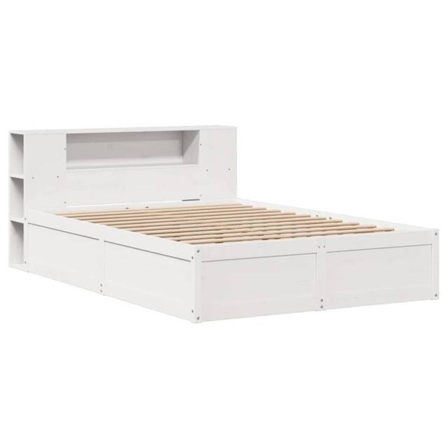 Berkfield Home Beautiful Bed Frame without Mattress White 150x200 cm King Size S - image 1