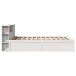Berkfield Home Beautiful Bed Frame without Mattress White 150x200 cm King Size S - thumbnail 6