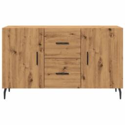 Berkfield Home Sideboard Artisian Oak 100x36x60 cm Engineered Wood in Brown - Size: 100 x 36 x 60 cm - thumbnail 4