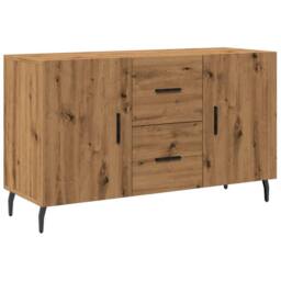 Berkfield Home Sideboard Artisian Oak 100x36x60 cm Engineered Wood in Brown - Size: 100 x 36 x 60 cm - thumbnail 2