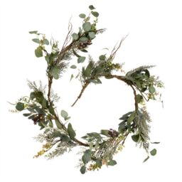 Scottish Everlastings Ltd 180cm Rustic Eucalyptus Garland in Green - thumbnail 3