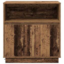 Berkfield Home Sideboard with LED Old Wood 71x34, 5x75 cm Engineered Wood in Brown - thumbnail 8
