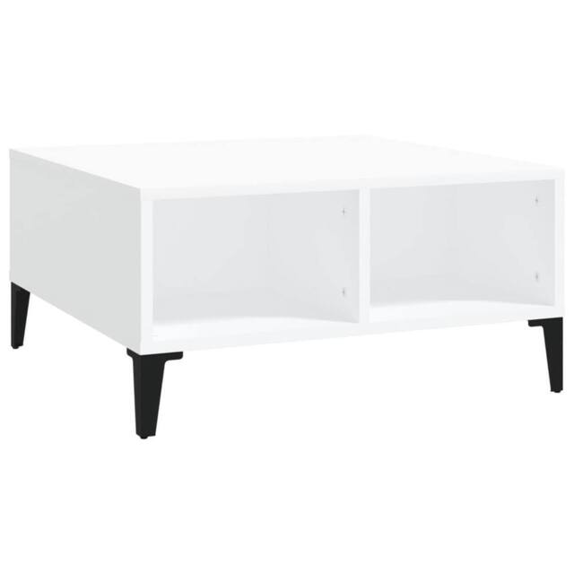 Berkfield Home Coffee Table White 60x60x30 cm Engineered Wood - Size: 60 x 60 x 30 cm - image 1