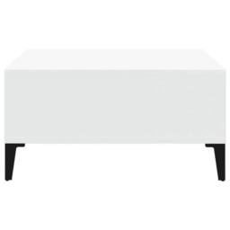Berkfield Home Coffee Table White 60x60x30 cm Engineered Wood - Size: 60 x 60 x 30 cm - thumbnail 4