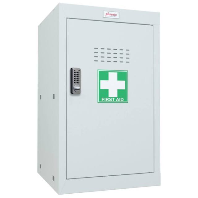 Phoenix Safe Company Light Grey Medical Cube Locker with Electronic Lock, MC0644GGE, 87L - Size: 600mm - image 1