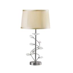 Netlighting Willow Table Lamp with White Shade 1 Light Polished Chrome Crystal in Silver - thumbnail 5