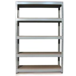 Monstershop Q-Rax Grey Metal Shelving Units - 120cm x 180cm x 50cm - Size: 120 cm x 180 cm x 50 cm