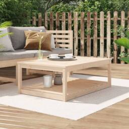 Berkfield Home Garden Table 121x82.5x45 cm Solid Wood Pine in Light Tan - thumbnail 2