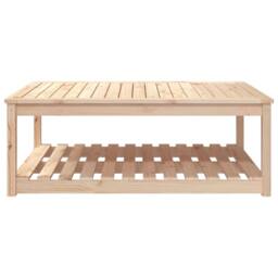 Berkfield Home Garden Table 121x82.5x45 cm Solid Wood Pine in Light Tan - thumbnail 5