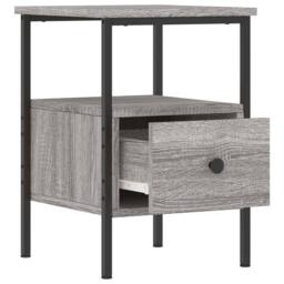 Berkfield Home Durable Bedside Cabinets 2 pcs Grey Sonoma 34x36x50 cm Engineered Wood - Size: 34 x 36 x 50 cm - thumbnail 6