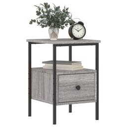 Berkfield Home Durable Bedside Cabinets 2 pcs Grey Sonoma 34x36x50 cm Engineered Wood - Size: 34 x 36 x 50 cm - thumbnail 4