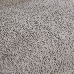 Home Source Barrel Boucle Teddy Fur Accent Chair Modern Home Living Seating in Light Grey - thumbnail 8