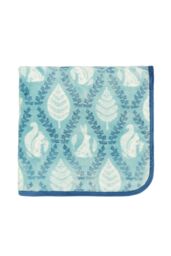 Helena Springfield 'Woodland Trellis' Fleece Blanket in Blue - Size: 140 cm x 180 cm - thumbnail 1