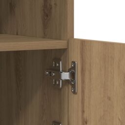 Berkfield Home Sideboard with LED Lights Artisan Oak 60, 5x37x67 cm in Brown - Size: 5 x 37 x 67 cm - thumbnail 9