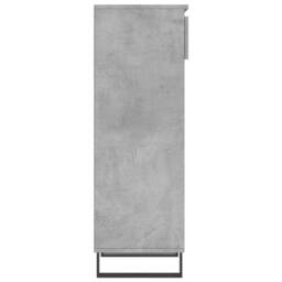 Berkfield Home Shoe Cabinet Concrete Grey 40x36x105 cm Engineered Wood - Size: 40 x 36 x 105 cm - thumbnail 7