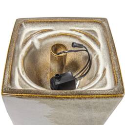 Primrose Grey Pineapple Ceramic Water Feature Fountain Cascade Lights H86cm - thumbnail 4