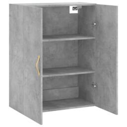 Berkfield Home Wall Mounted Cabinet Concrete Grey 69.5x34x90 cm - thumbnail 6