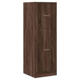 Berkfield Home Apothecary Cabinet Brown Oak 40x41x118 cm Engineered Wood - Size: 40 x 41 x 118 cm - thumbnail 3