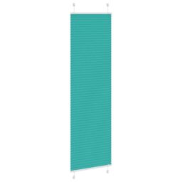 Berkfield Home Pleated Blind Petrol Green 55x200 cm Fabric Width 54.4 cm Polyester - thumbnail 3