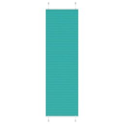 Berkfield Home Pleated Blind Petrol Green 55x200 cm Fabric Width 54.4 cm Polyester