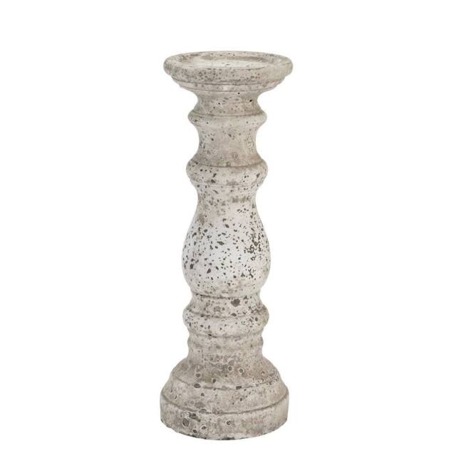 Love Lace Stone Ceramic Column Candle Holder - image 1