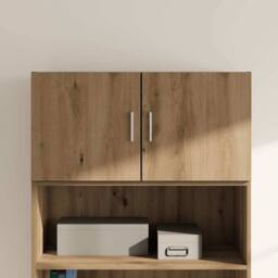 Berkfield Home Wall Cabinet Artisan oak 80 x 42.5 x 40 cm Engineered wood in Tan - thumbnail 4