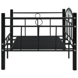 Berkfield Home Bed Frame Black Metal 90x200 cm - thumbnail 5