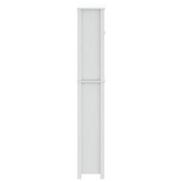 Berkfield Home Beautiful Washing Machine Cabinet BERG White 76x27x164.5 cm Solid Wood - thumbnail 5