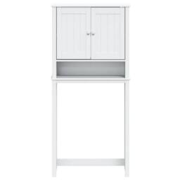 Berkfield Home Beautiful Washing Machine Cabinet BERG White 76x27x164.5 cm Solid Wood