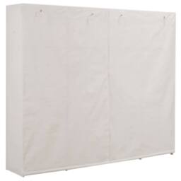 Berkfield Home Wardrobe White 200x40x170 cm Fabric - Size: 200 x 40 x 170 cm - thumbnail 1