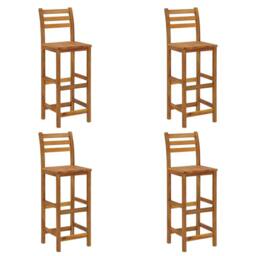 Berkfield Home 9 Piece Garden Bar Set Solid Wood Acacia in Brown - thumbnail 6