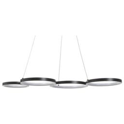 Wyld and Coco Pendant Lamp - Black Aluminium Five-Ring Integrated LED - thumbnail 2