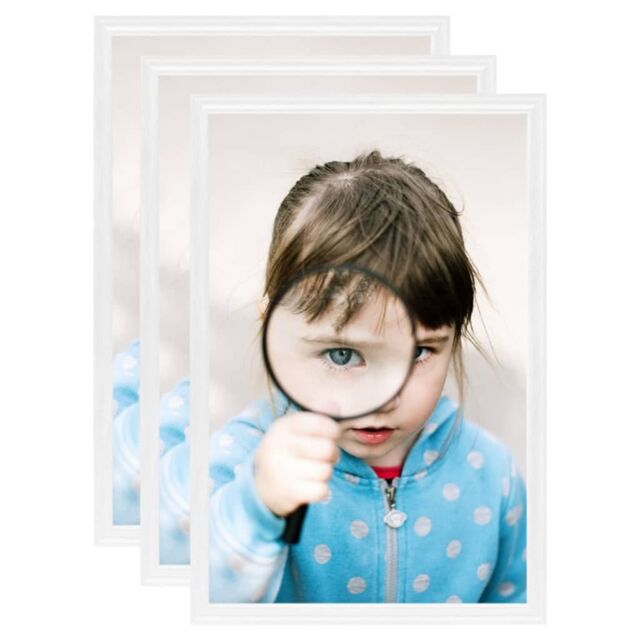 Berkfield Home Photo Frames Collage 3pcs for Table White 21x29.7cm MDF - Size: 21x29.7 cm - image 1