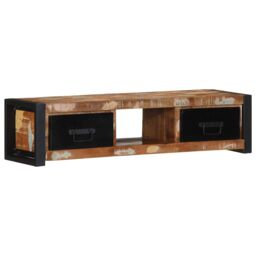 Berkfield Home TV Cabinet 100x30x25 cm Solid Wood Reclaimed in Brown - Size: 100 x 30 x 25 cm - thumbnail 1