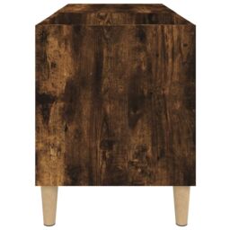 Berkfield Home Record Cabinet Smoked Oak 84.5x38x48 cm Engineered Wood in Brown - thumbnail 6
