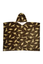 Bedlam 'Dino' Super Cosy Plush Hooded Throw in Green - thumbnail 3