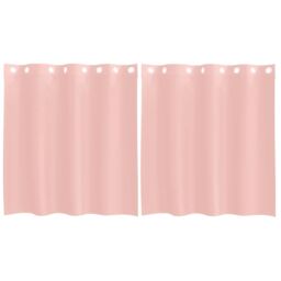Berkfield Home Voile Curtains with Grommets 2 pcs Pink 140x140 cm - thumbnail 2