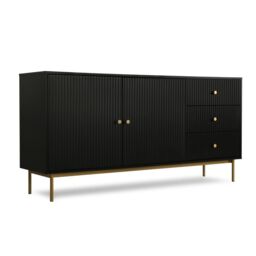 Home Garden Direct Devon - Large Sideboard - Black - thumbnail 3