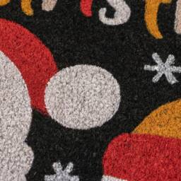 JVL Festive Latex Backed Coir Doormat, 60x90cm, Merry Christmas in Black - Size: 60 cm x 90 cm - thumbnail 3